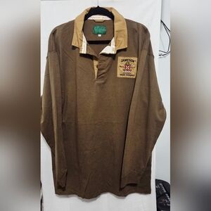 Jameson Irish Whiskey Brown Casual Button Down Shirt